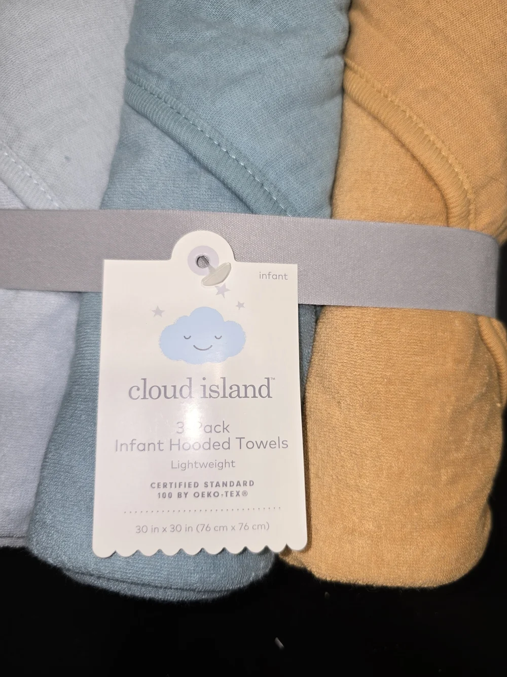 cloud island Infant Hooded Towels
